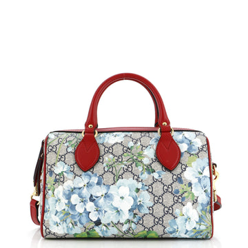Gucci Convertible Boston Bag Blooms Print GG Coated Canvas Small