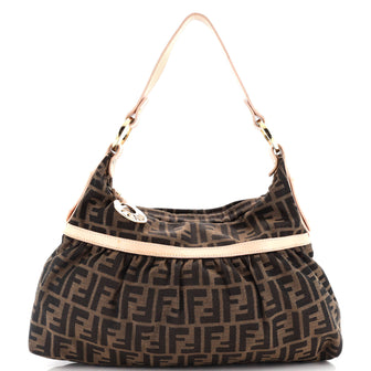 Fendi Chef Hobo Zucca Canvas Medium