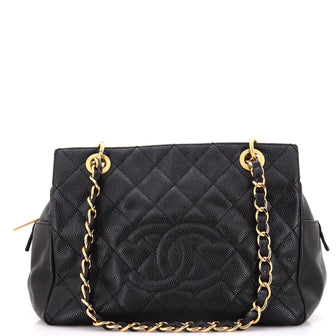 Chanel Petite Timeless Tote Quilted Caviar