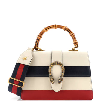 Gucci Dionysus Bamboo Top Handle Bag Colorblock Leather Medium