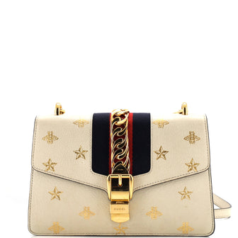 Gucci Sylvie Shoulder Bag Printed Leather Small
