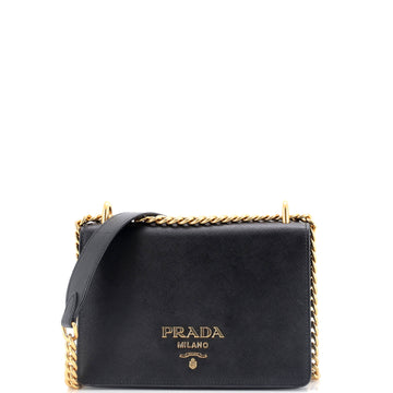 Prada Chain Flap Bag Saffiano Leather Small