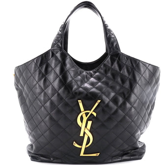 Saint Laurent Icare Shopping Tote Quilted Leather Maxi