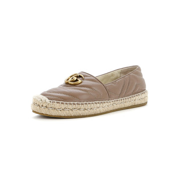 Gucci Women's GG Marmont Espadrilles Matelasse Leather