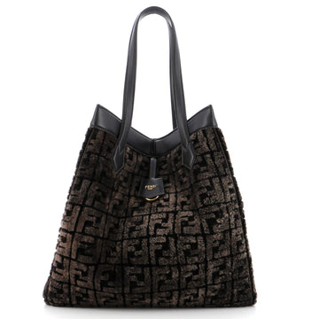 Fendi Origami Tote Zucca Sheepskin Large