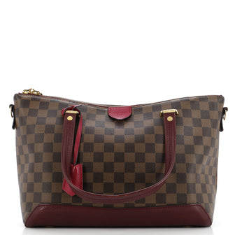 Louis Vuitton Hyde Park Handbag Damier with Leather