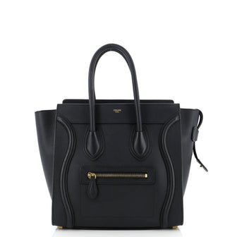 Celine Luggage Bag Smooth Leather Micro