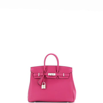 Hermes Birkin Handbag Pink Togo with Palladium Hardware 25