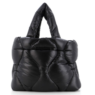 Miu Miu Open Tote Puffy Quilted Nylon Medium