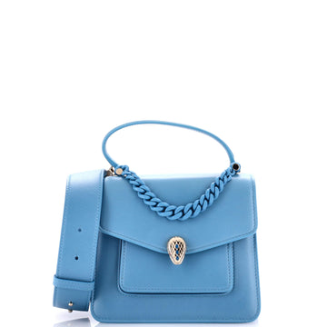 Bvlgari Serpenti Forever Maxi Chain Top Handle Bag Leather Small