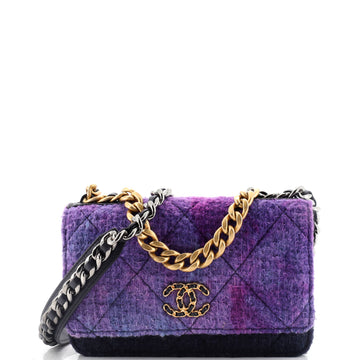 Chanel 19 Wallet on Chain Quilted Tweed