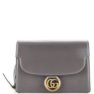 Gucci GG Ring Shoulder Bag Leather Medium