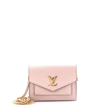 Louis Vuitton Mylockme Chain Pochette Leather Mini
