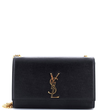 Saint Laurent Classic Monogram Crossbody Bag Grainy Leather Medium