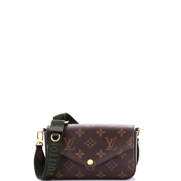 Louis Vuitton Felicie Strap & Go Handbag Monogram Canvas