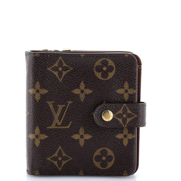 Louis Vuitton Compact Zippe Wallet Monogram Canvas