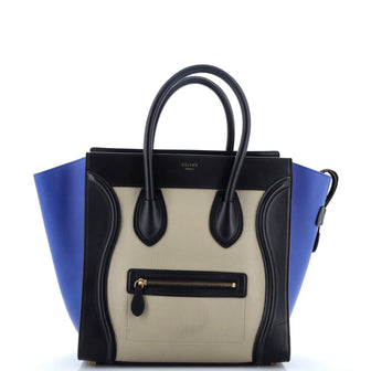 Celine Tricolor Luggage Bag Leather Mini