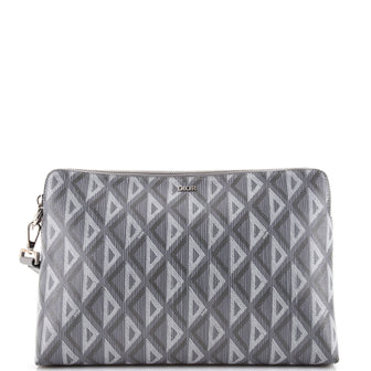 Christian Dior A5 Pouch CD Diamond Coated Canvas