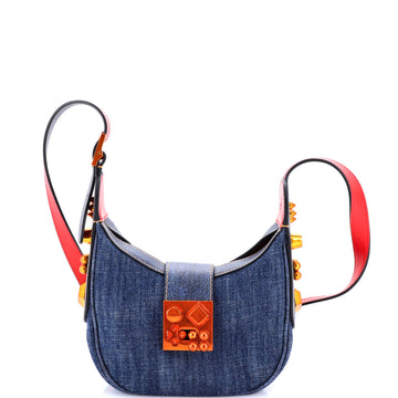 Christian Louboutin Carasky Hobo Denim Mini