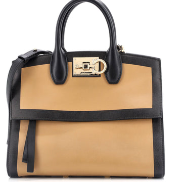 Salvatore Ferragamo Studio Satchel Leather Small