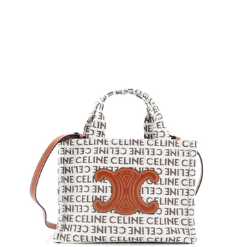 Celine Cabas Thais Tote Printed Canvas Small
