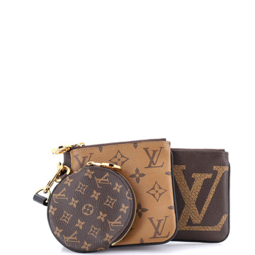 Louis Vuitton Trio Pouch Set Reverse Monogram Giant