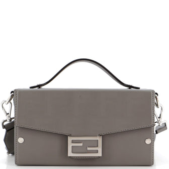 Fendi Baguette Soft Trunk Bag Zucca Leather