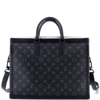 Louis Vuitton Soft Trunk Briefcase Monogram Eclipse Canvas