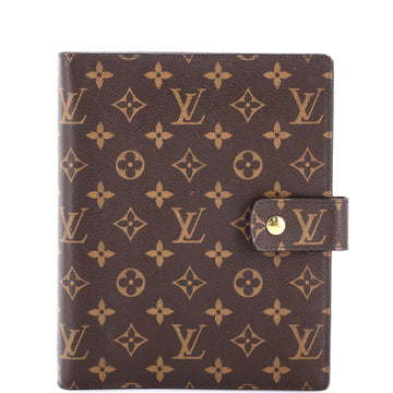 Louis Vuitton Ring Agenda Cover Monogram Canvas GM