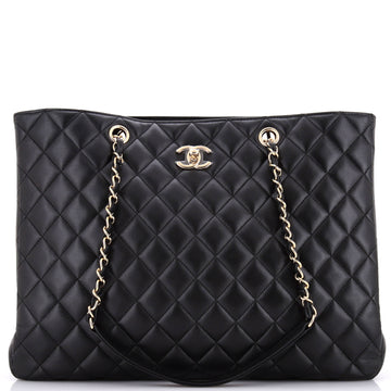 Chanel Classic CC Shopping Tote Quilted Calfskin Large
