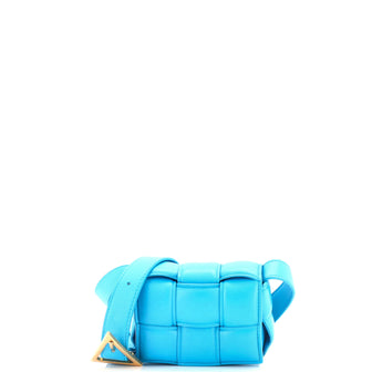 Bottega Veneta Cassette Crossbody Bag Padded Maxi Intrecciato Leather Candy