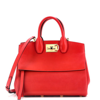 Salvatore Ferragamo Studio Satchel Leather Small