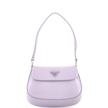 Prada Cleo Flap Shoulder Bag Spazzolato Leather Small