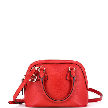 Gucci Convertible Dome Satchel Leather Mini