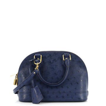 Louis Vuitton Alma Handbag Ostrich BB