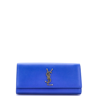 Saint Laurent Classic Monogram Clutch Leather Long