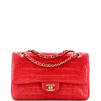 Chanel Classic Double Flap Bag Alligator Medium