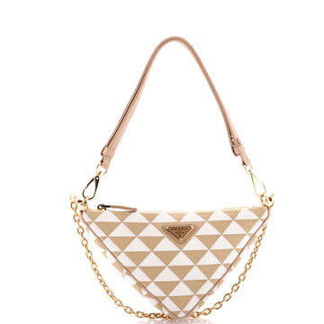 Prada Symbole Triangle Bag Jacquard Mini