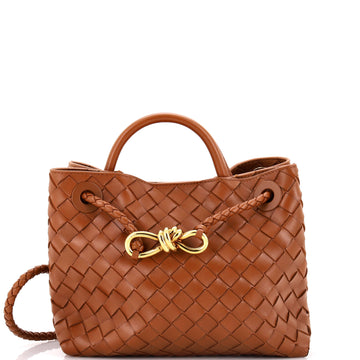 Bottega Veneta Andiamo Top Handle Bag Intrecciato Nappa Small
