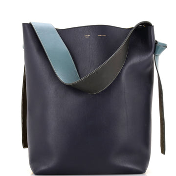 Celine Twisted Cabas Tote Leather and Felt Small