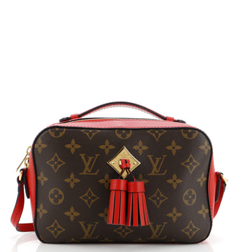 Louis Vuitton Saintonge Handbag Monogram Canvas with Leather