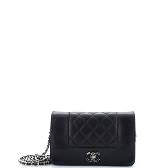 Chanel Mademoiselle Vintage Wallet on Chain Quilted Sheepskin