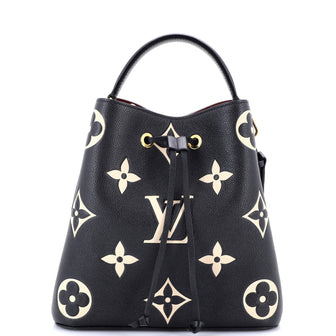 Louis Vuitton NeoNoe Handbag Bicolor Monogram Empreinte Giant MM