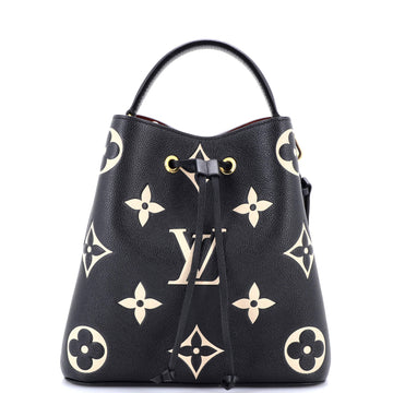 Louis Vuitton NeoNoe Handbag Bicolor Monogram Empreinte Giant MM