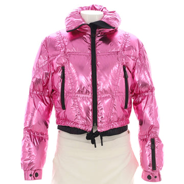 Moncler Women's Grenoble Valsorey Cropped Puffer Jacket Quilted Polyamide with Down
