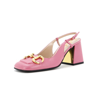 Gucci Women's Horsebit Slingback Pumps Leather