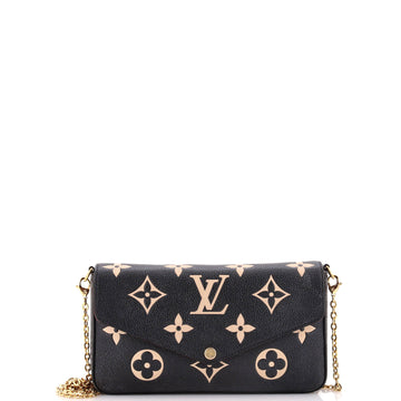 Louis Vuitton Felicie Pochette Bicolor Monogram Empreinte Giant