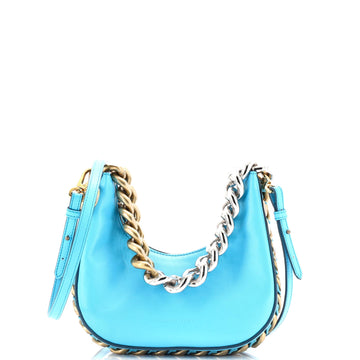 Stella McCartney Frayme Zipped Hobo Bag Faux Leather Mini