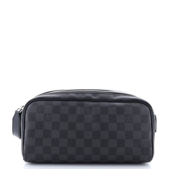 Louis Vuitton Dopp Kit Toiletry Pouch Damier Graphite