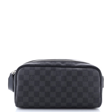 Louis Vuitton Dopp Kit Toiletry Pouch Damier Graphite